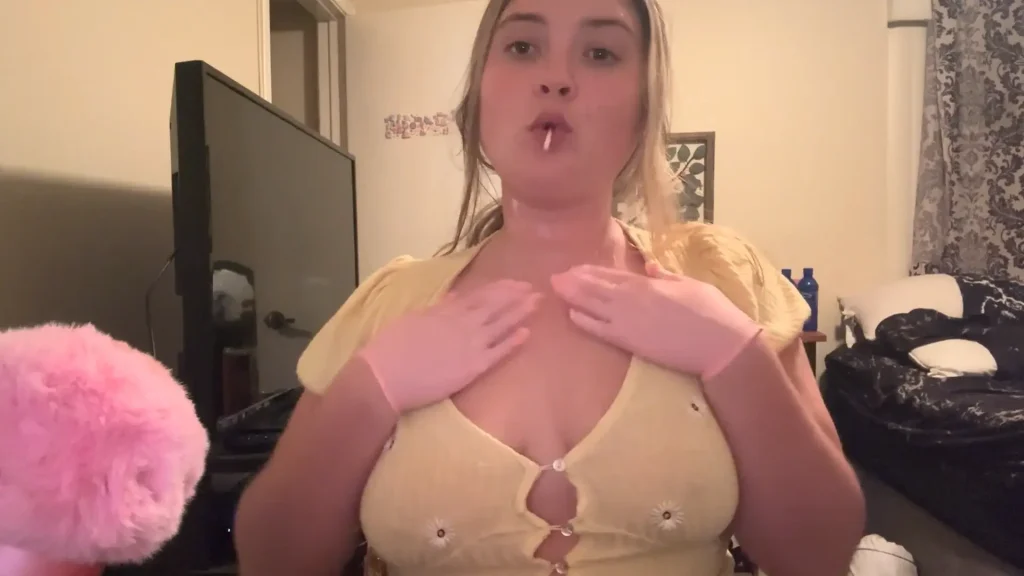 Haleys ASMR Lollipop Sounds With Lotion Boobs Play Patreon Leak