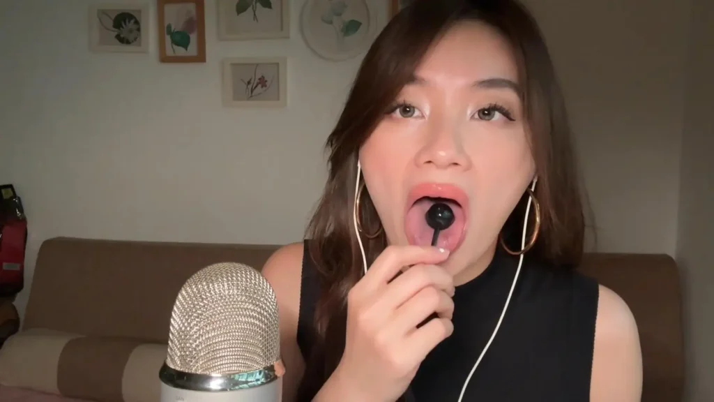 Lin ASMR Eating Tongue Painter Lollipop Patreon Leak