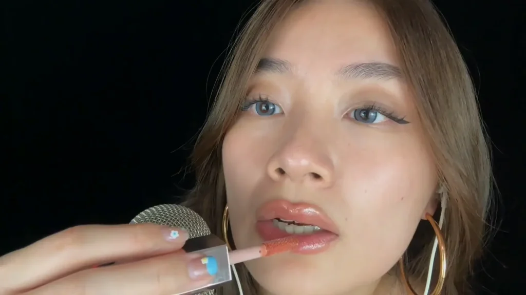 Lin ASMR Lipgloss Application Mouth Sounds Patreon Leak