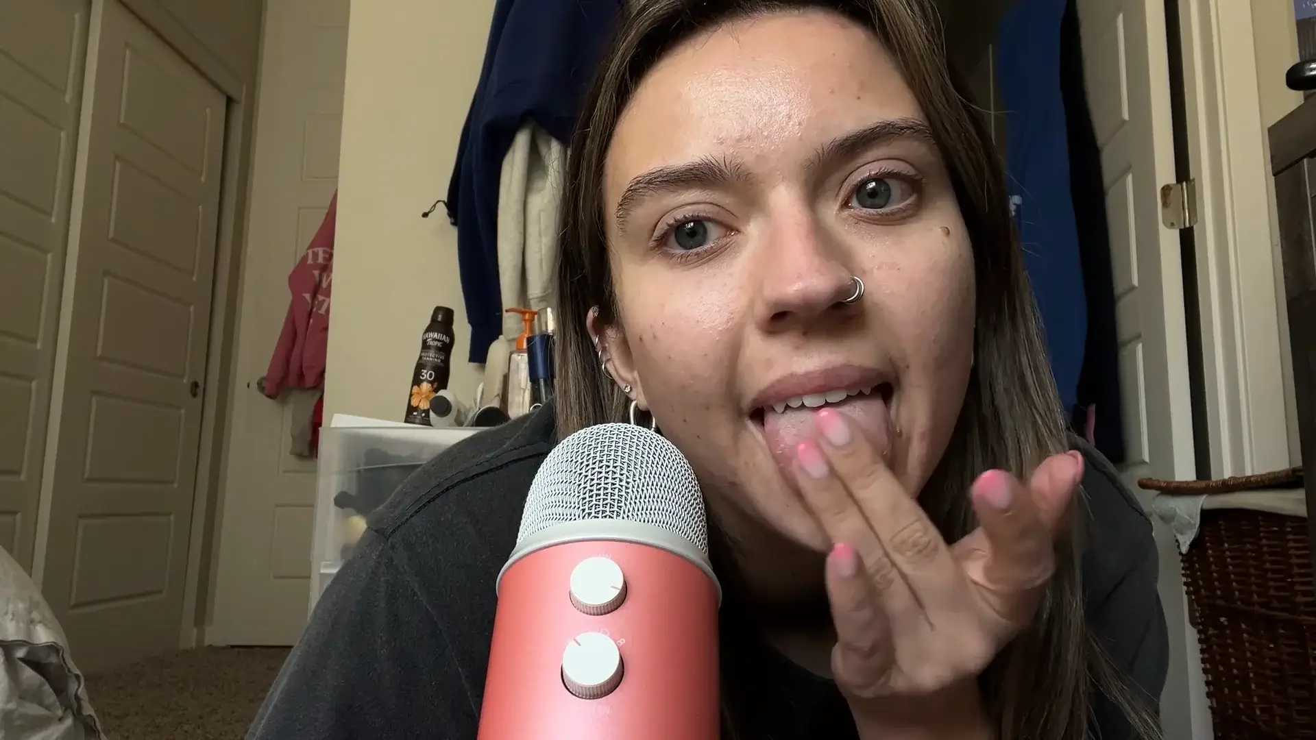 Sadie ASMR Tongue Tapping & Swirling Patreon Leak - ASMRFree