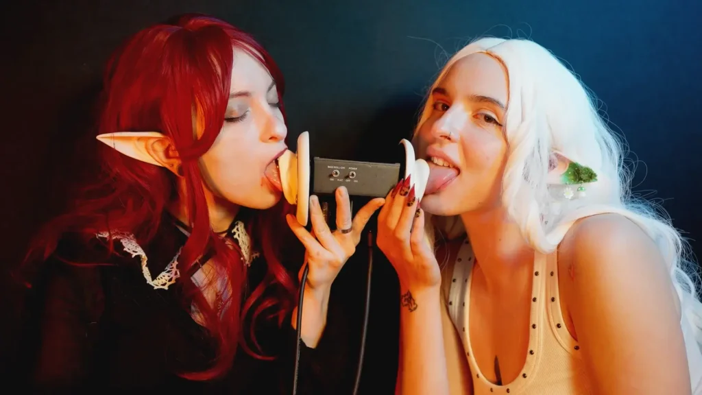 The Sounds of Girls Vampire & White Elf sensually Licking Your Ears Patreon Leak