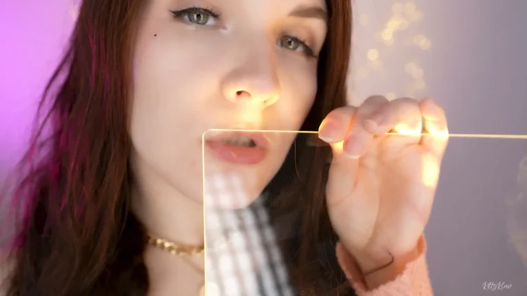 ASMR KittyKlaw Up-close Glass Licking Patreon Leak