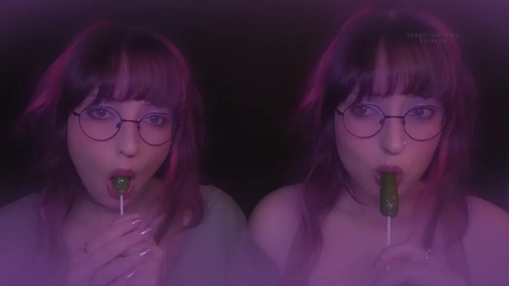 SkepticalPickle ASMR Twins Sucking Pickle Lollipop Patreon Leak