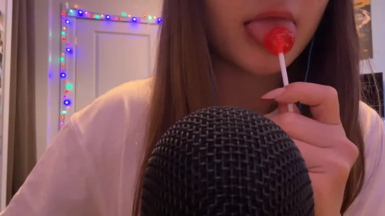 SleepySlugASMR Lollipop Spit Painting Patreon Leak